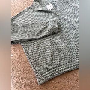 Aerie Waffle Knit Quarter Zip
